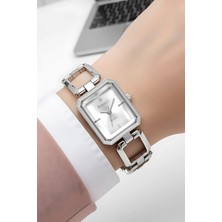 Ferrucci Bileklik Model Kordon Çelik Kasa Kadın Kol Saati, Bileklik Hediye Gümüş Renk ZMFER208