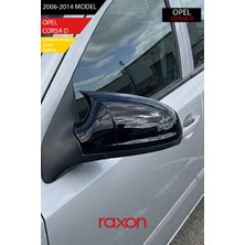 Raxon Opel Corsa D 2006-2014 Batman & Yarasa Ayna Kapağı – Parlak Piano Black Sport