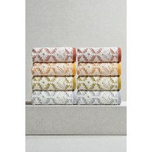 Anılsan 8'li Karya El Havlusu - 50x80 Cm, 170 Gr, %100 Pamuk, Spa Ve Otel Havlusu