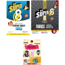 Nitelik Yayınları 8.sınıf Türkçe 10 Deneme Sınavı ve Sözel Mantık Soru Kitabı