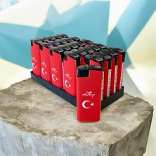 Str Rüzgar Jet Çakmak Türk Bayrağı 25 Adet Doldurulabilir