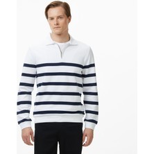 Nautica Erkek Beyaz Regular Fit Uzun Kollu Triko K57023T.1BW