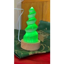 Sfenks. Selenit Lamba Masa Üstü – Doğal Taş Aydınlatma – Ruhsal Temizlik