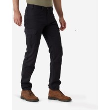 Solognac Erkek Kargo Avcı Pantolonu - Siyah - Avcılık ve Doğa Gözlemi - Steppe 500