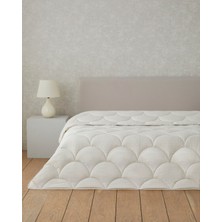 English Home Fiesta Baskılı Mikrofiber Tek Kişilik Yorgan 155X215 cm Taş Rengi