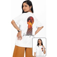 Fuddy Moda Unisex I Said I Love You First Albüm Sırt Baskılı Tişört, Oversize Selena Gomez Temalı T-Shirt