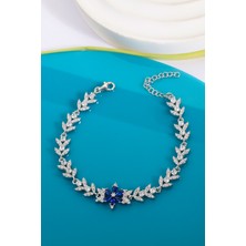 Innuendo 925 Ayar Gümüş Lotus Zirkon Taşlı Bileklik