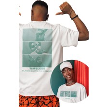 Fuddy Moda Unisex Timeless Sırt Baskılı Tişört, Oversize Playboy Carti x The Weeknd Temalı T-Shirt