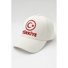 Verahed Türkiye Ay Yıldız Nakışlı Şapka – Unisex Ayarlanabilir Spor & Günlük Şapka