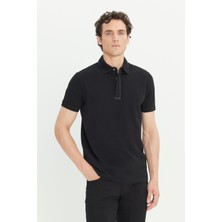 Altınyıldız Classics Siyah Erkek Polo Yaka Slim Fit Polo T-Shirt ACE091252012_SYH