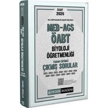 Anla Kazan Yayınları Pegem 2026 Öabt Meb-Ags Biyoloji Öğretmenliği Çıkmış Sorular Çözümlü