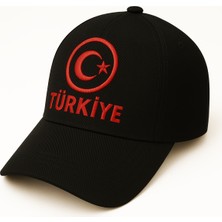 Verahed Türkiye Ay Yıldız Nakışlı Şapka – Unisex Ayarlanabilir Spor & Günlük Şapka
