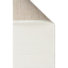 Akbel Halı Balı Jute BLJ 02 Beyaz - Doğal Jüt Dokulu Modern Hav Yapmayan Halı Yumuşak Tuşeli Sisal Halı