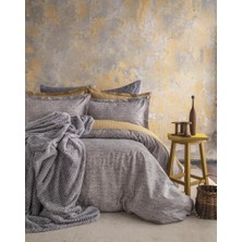 Apricitas Home Paolına Gri Çift Kişilik Nevresim Yatak Örtüsü Set