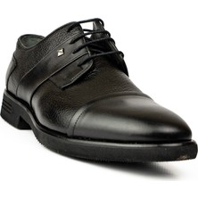 Fosco  3258 Siyah Deri Klasik Erkek Ayakkabı