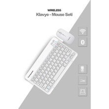 Ttt Beyaz Kablosuz Klavye Ve Mouse Seti