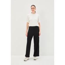 Allyco Yanları Şeritli Bağcıklı Regular Örme Pantolon