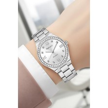 Ferrucci Çelik Kordon Çelik Kasa Kadın Kol Saati, Bileklik Hediye Gümüş Renk ZMFER204