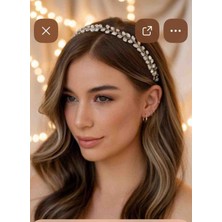 Yeşil Atölye Gelin Nişan Kına Söz Tacı Saç Aksesuarı