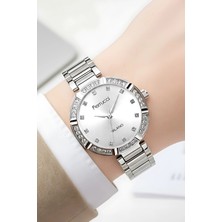 Ferrucci Çelik Kordon Çelik Kasa Kadın Kol Saati, Bileklik Hediye Gümüş ZMFER202