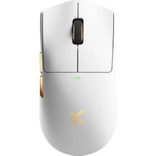 Mchose K7 Ultra White Gold 8k Hz PAW3950 Sensör Kablosuz Simetrik Gaming Mouse (Mc-K7-7)