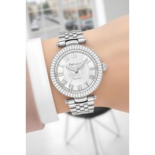 Ferrucci Çelik Kordon Çelik Kasa Kadın Kol Saati, Bileklik Hediye Gümüş Renk ZMFER203