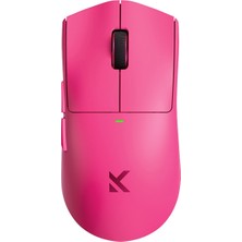 Mchose K7 Ultra Rose Red 8k Hz PAW3950 Sensör Kablosuz Simetrik Gaming Mouse (Mc-K7-6)