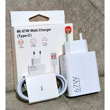 Fioplus Xiaomi Mi 67W (Watt) Turbo + Hızlı Şarj Aleti Adaptörü + 1m Kablo Set MDY-12EH Şarj Cihazı Set Halinde