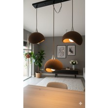 Tigea Accessories Beton Görünümlü 3D Pla Plastik Iskandinav Tarz Salon/cafe Sarkıt Avize
