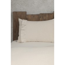 Bedinn Naturel Fırfırlı Yastık Kılıfı 2 li Vintage 50x70 Cm