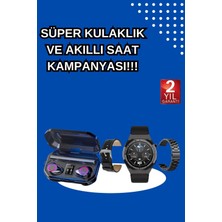 Yeni Nesil Kampanyası Bluetooth Bağlantılı Akıllı Saat ve Kablosuz Kulaklık D - ER001Y-53CWJ