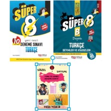 Nitelik Yayınları 8.sınıf Türkçe 10 Deneme Sınavı  ve Deyimler ve Atasözleri Soru Kitabı