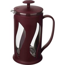 Kırmızı 500 ml French Press Çay ve Kahve Demleme Süzgeci