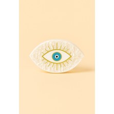 Katia & Bony Nazar Boncuklu Kemik Mandal Toka Yeşil