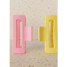 Şehrazat Handmade Tasarım Büyük Boy Soft Renk Mandal Saç Tokası