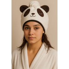 Panda Desenli Havlu Bone