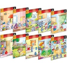 MK Publications Ingilizce Hikaye Seti (10 Kitap) Ilkokul 1. Sınıf Karekod Dinlemeli + Yeter Artık!: Karlı Bir Hikaye + 5 Kitap Set