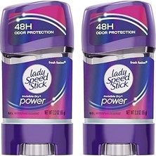 SanalAMCA Store Lady Speed Stick 48HR Terlemeyi Önleyici Deodorant Fresh Füzyon 2,30 Oz (2'li Paket)
