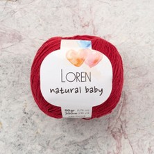 Sad Loren Natural Baby Bordo El Örgü Ipi - R099 - 33819