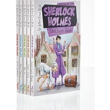 Ren Kitap Çocuklar Için Sherlock Holmes Set - 5 Kitap Set + Hareketli Arkadaşlar + Evvel Zaman Koleksiyoncusu + 6 Kitap Set