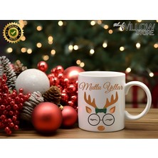 Willow Store Noel Sevimli Geyik 4 Temalı Porselen Kupa Bardak,yılbaşı,merry Christmas,hediyelik
