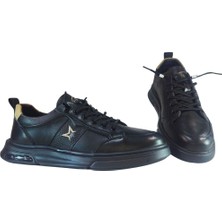 Guja Erkek Lastik Bağcık Kapamalı Hakiki Deri Günlük Sneakers