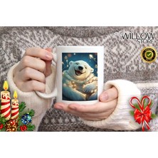 Willow Store Merry Christmas ,noel Sevimli Ayıcık Temalı Porselen Kupa Bardak,yılbaşı,merry Christmas,hediyelik 2