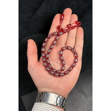 Tesbihkenti Sistemli Yoğun Gümüş İşleme Ateş Kehribar Tesbih