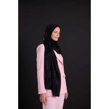 Imannoor Güneş Doğarken Siyah Shiny Jakar Şal 70X200 251-3028-100