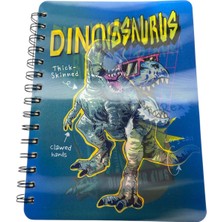 Tüftürük 3 Boyutlu Dinazor Desenli Defter