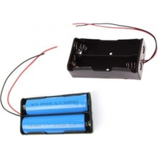 18650 Lityum İyon Pil Batarya Yuvası İkili Seri Bağlantı Şarj Kiti Dayanıklı Yapı ve Kolay Kullanım