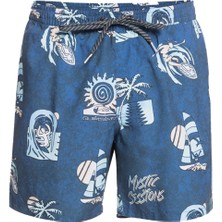 Quiksilver Island Pulse Volley 15 Erkek Mavi Volley Short
