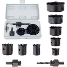 11 Parça Ahşap ve Demir Delme Testere Seti 19-64 Mm, Çok Amaçlı Takım