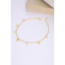 Innuendo 925 Ayar Gümüş Üzeri Altın Kaplama Sea Halhal